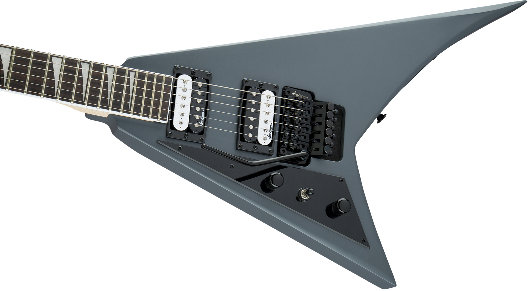 Jackson Randy Rhoads Js32 Lh Gaucher Fr 2h Fr Ama - Satin Gray - Linkshandige elektrische gitaar - Variation 2