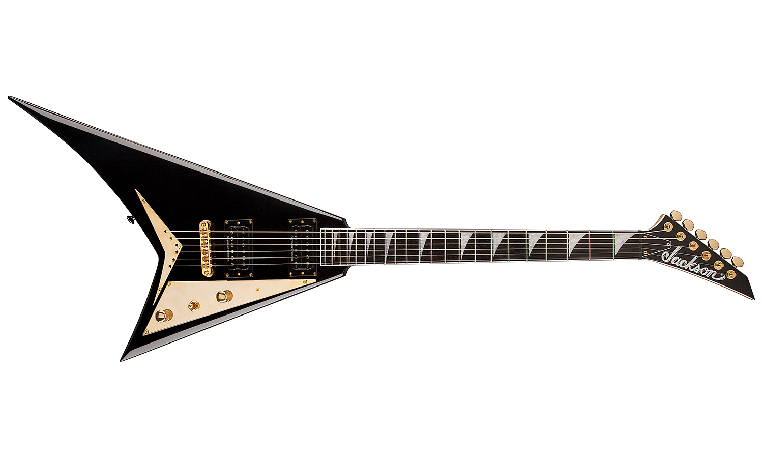 Jackson Rhoads Rrt-5 Pro 2h Seymour Duncan Ht Eb - Black - Metalen elektrische gitaar - Variation 1