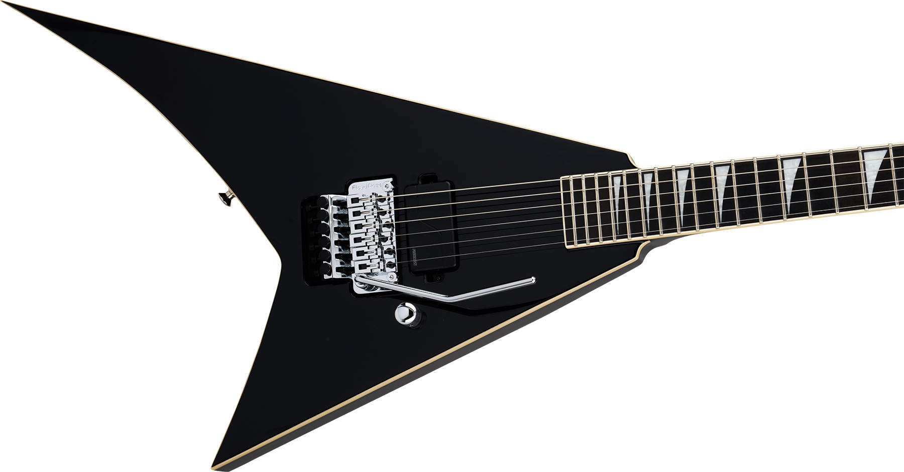 Jackson Rhoads Rr1a Pro Plus Pure Metal 1h Fishman Fluence Modern Fr Eb - Gloss Black - Metalen elektrische gitaar - Variation 2