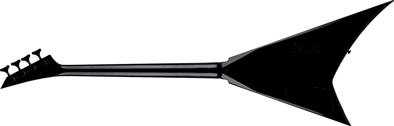 Jackson Rhoads Rrb Iv X-series Bass Active Emg Ama - Black With White Pinstripe - Solid body elektrische bas - Variation 1