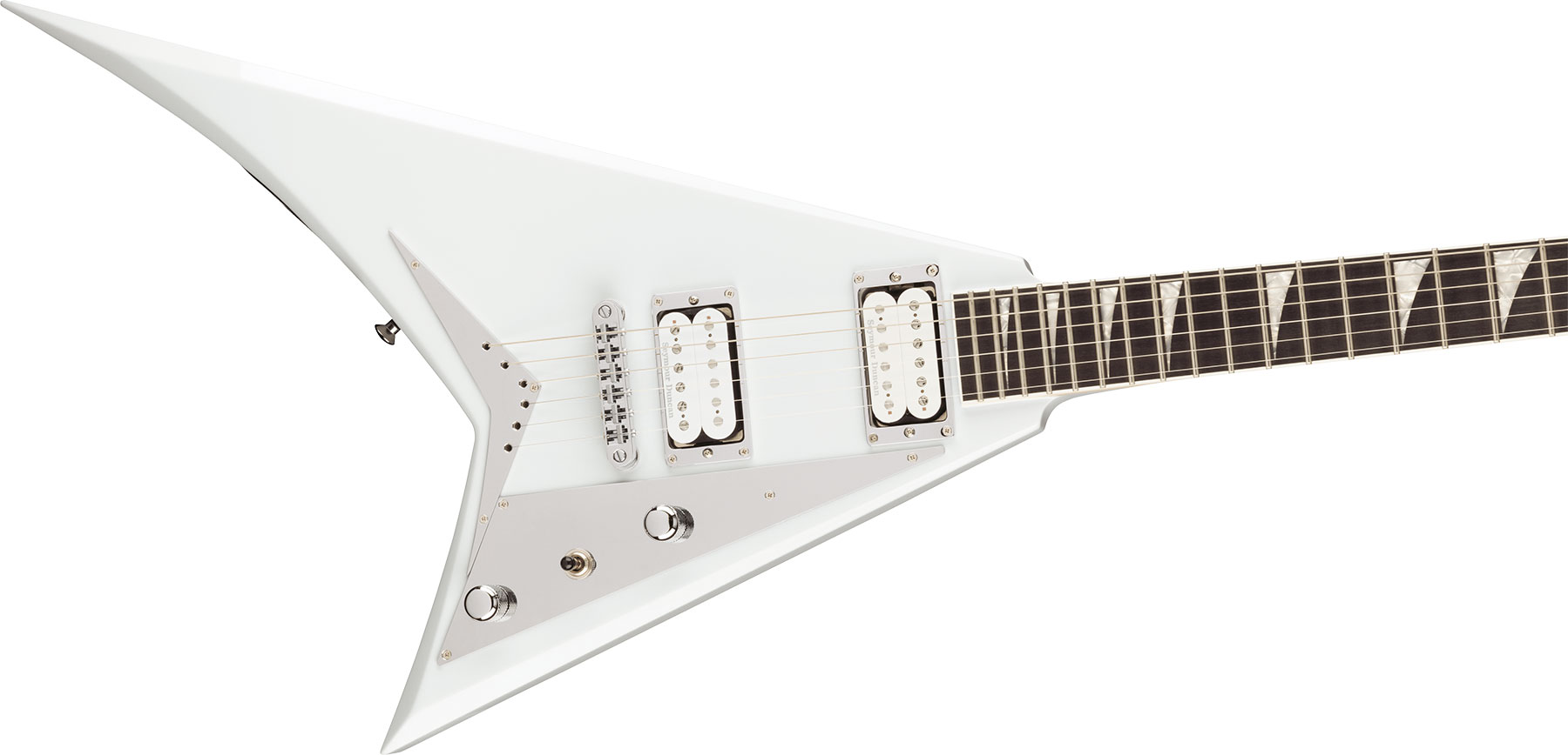 Jackson Rhoads Rrt Mj Jap 2h Seymour Duncan Ht Eb - Snow White - Metalen elektrische gitaar - Variation 2