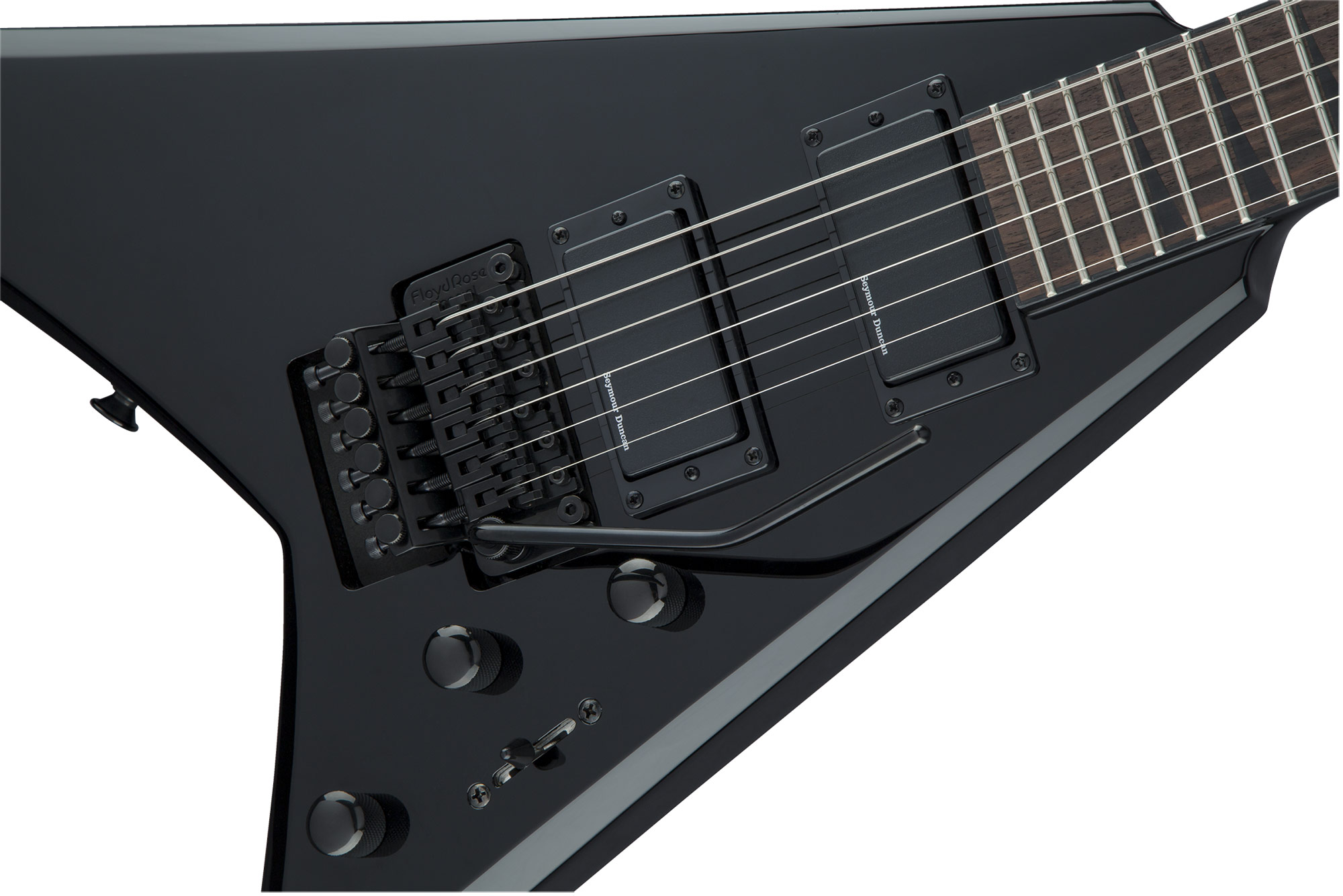 Jackson Rhoads Rrx24 Hh Seymour Duncan Fr Rw - Black - Metal elektrische gitaar - Variation 2