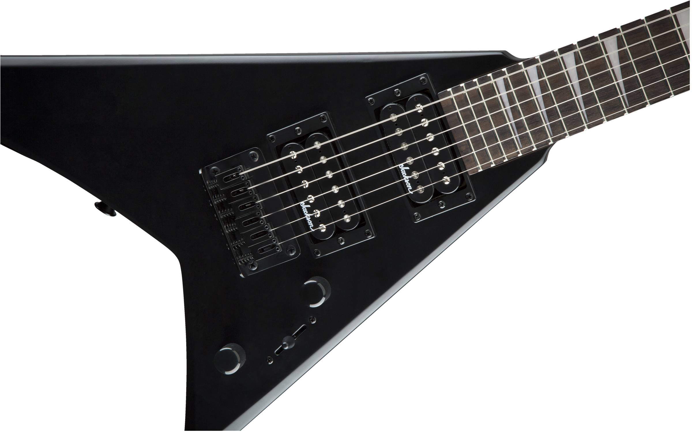 Jackson Rr Minion Js1x Rhoads Diapason Court Hh Ht Ama - Satin Black - Elektrische gitaar voor kinderen - Variation 2