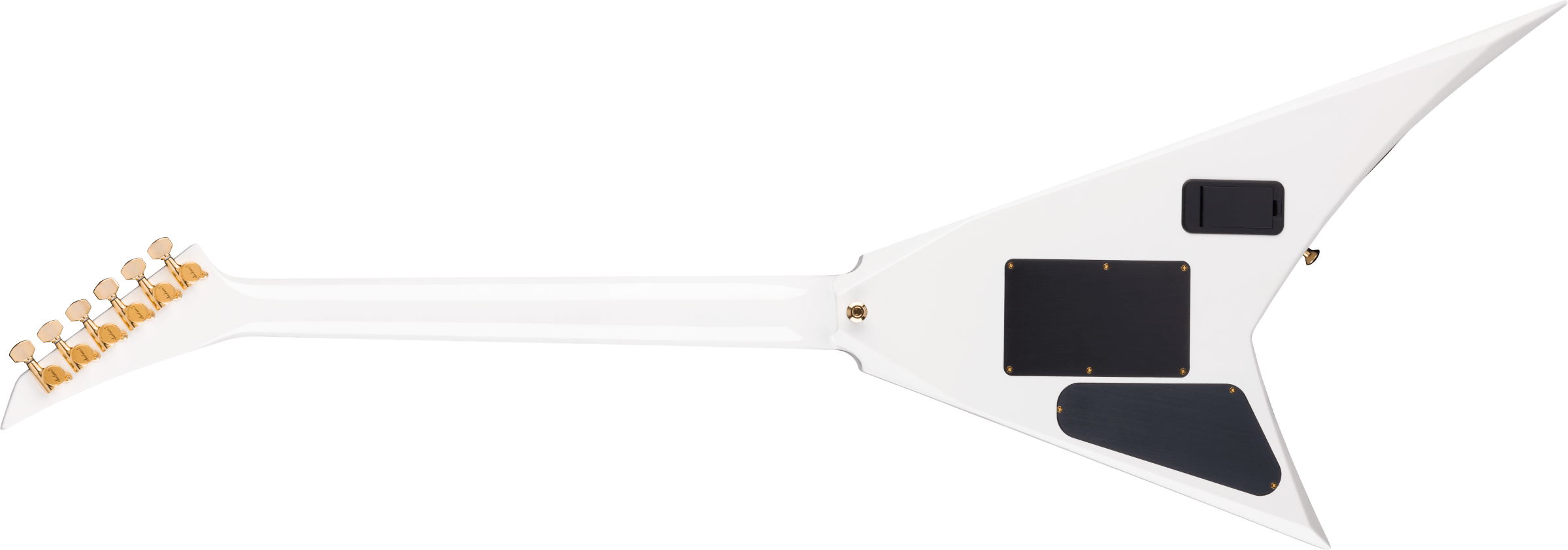 Jackson Rr24mg Mj Series Jap Fr Hh Eb - White With Black Pinstripes - Metal elektrische gitaar - Variation 1