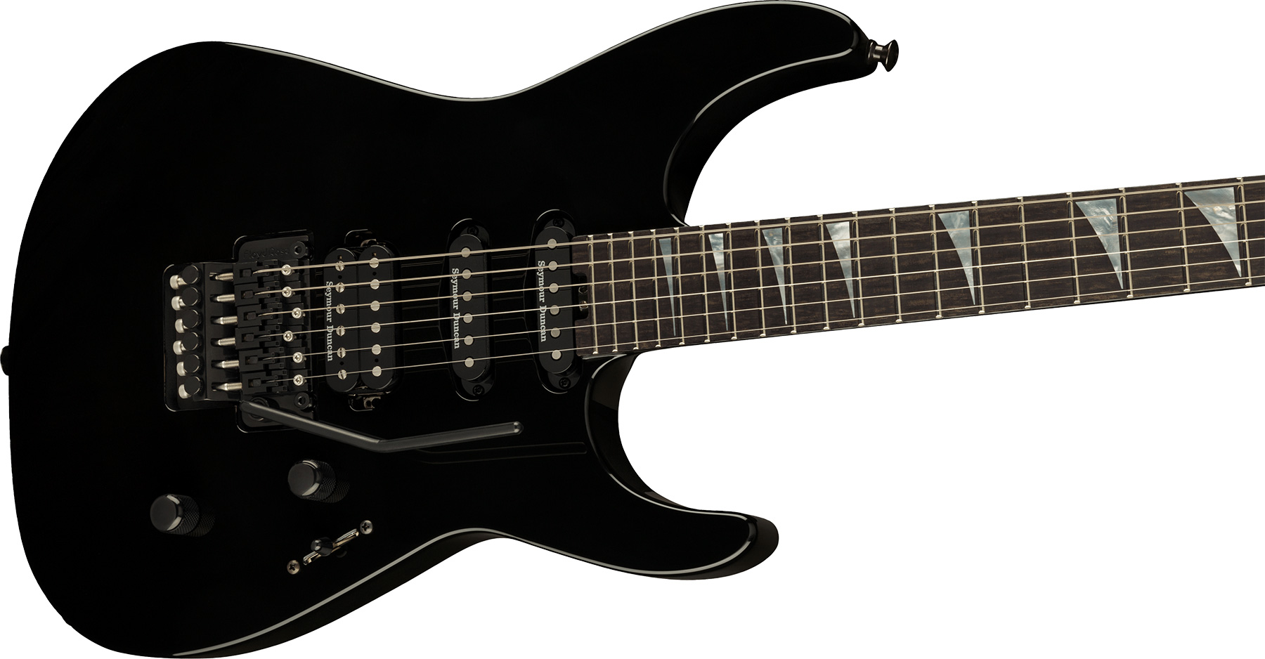 Jackson Soloist Sl3 American Series Usa Hss Seymour Duncan Fr Eb - Gloss Black - Elektrische gitaar in Str-vorm - Variation 2