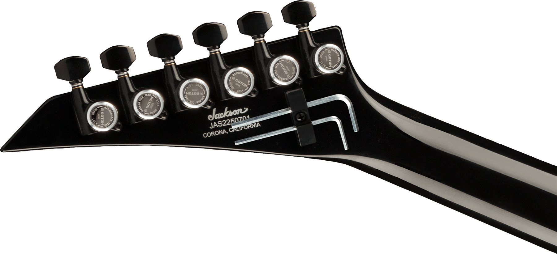 Jackson Soloist Sl3 American Series Usa Hss Seymour Duncan Fr Eb - Gloss Black - Elektrische gitaar in Str-vorm - Variation 3