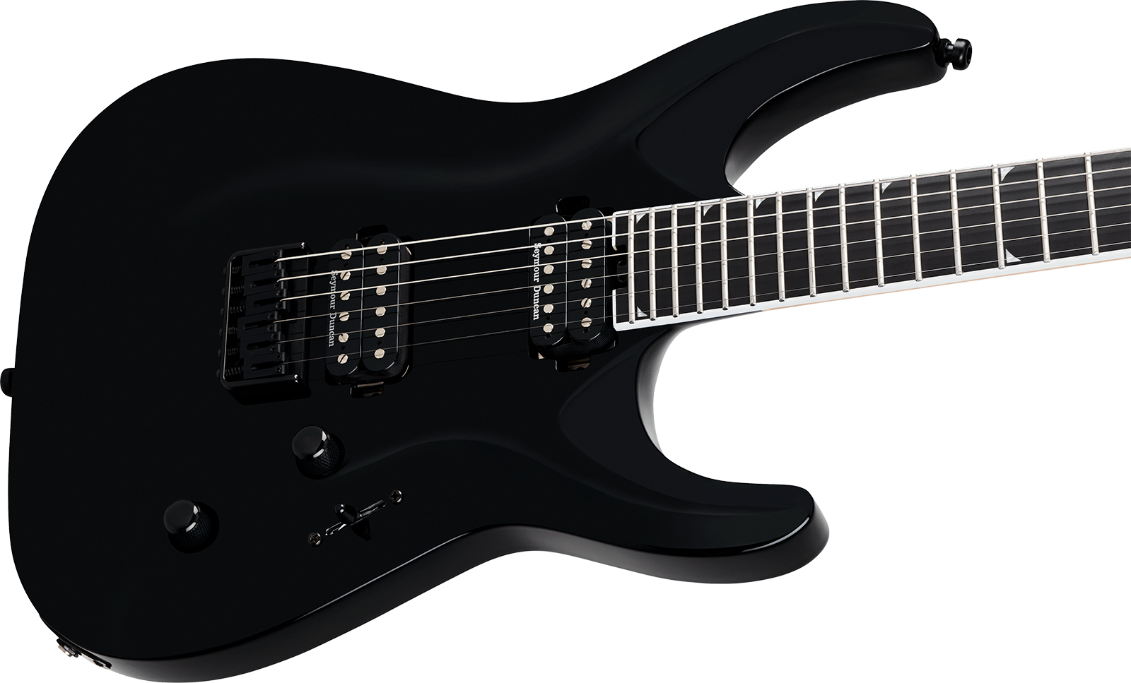 Jackson Soloist Sla2 Ht Pro Plus 2h Seymour Duncan Eb - Gloss Black - Metal elektrische gitaar - Variation 2