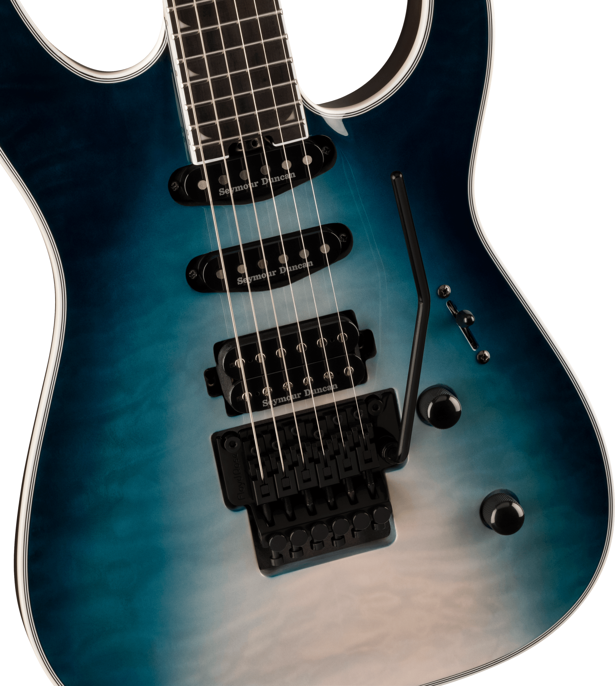 Jackson Soloist Sla3q Pro Plus Hss Seymour Duncan Fr Eb - Polar Burst - Elektrische gitaar in Str-vorm - Variation 2