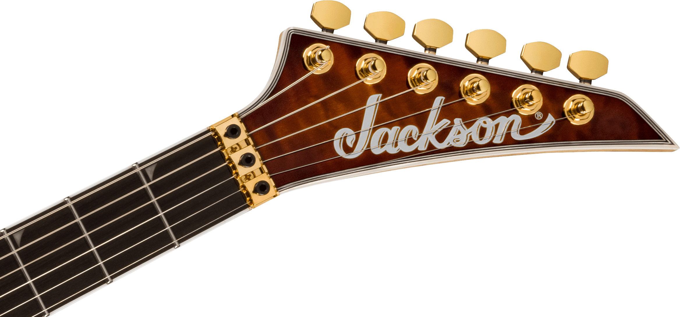 Jackson Soloist Sla3q Pro Plus Hss Seymour Duncan Fr Eb - Amber Tiger Eye - Elektrische gitaar in Str-vorm - Variation 4