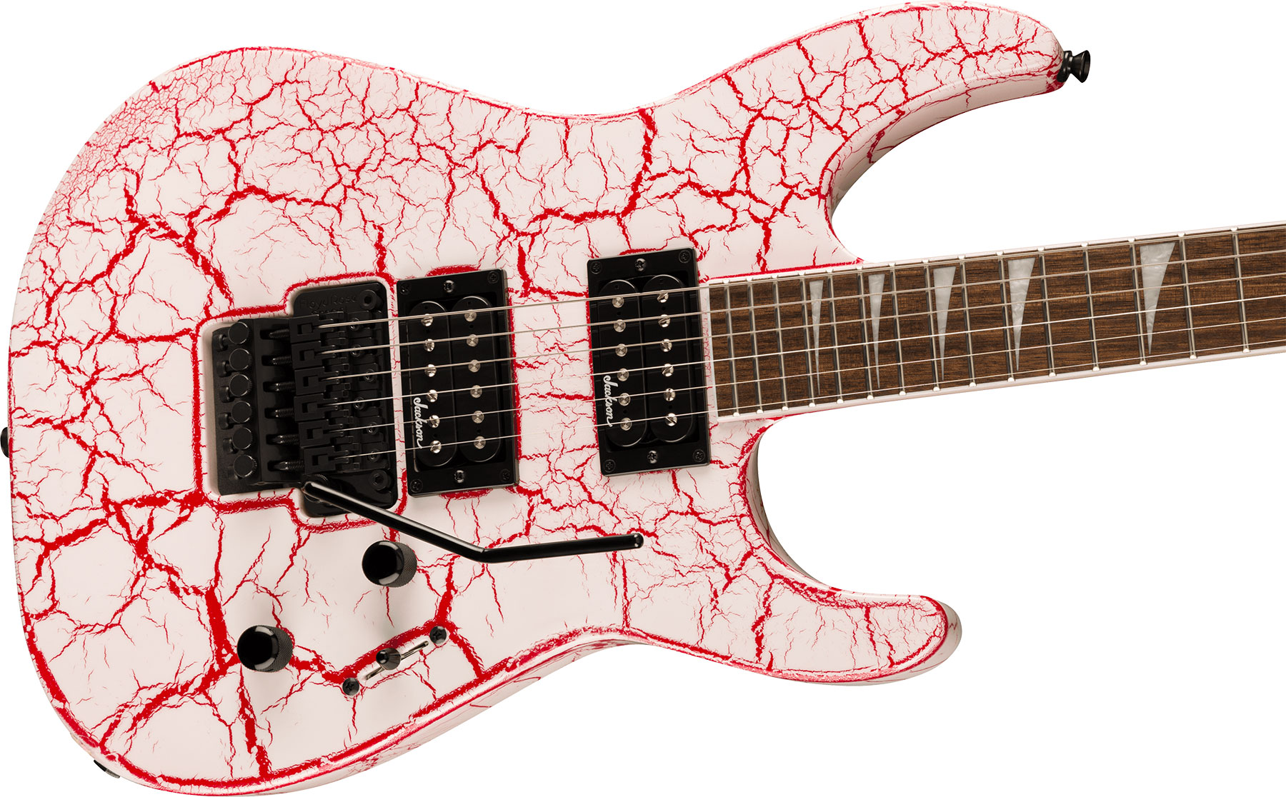 Jackson Soloist Slx Dx X-series Fr 2h Lau - Bloodshot Crackle - Metalen elektrische gitaar - Variation 2