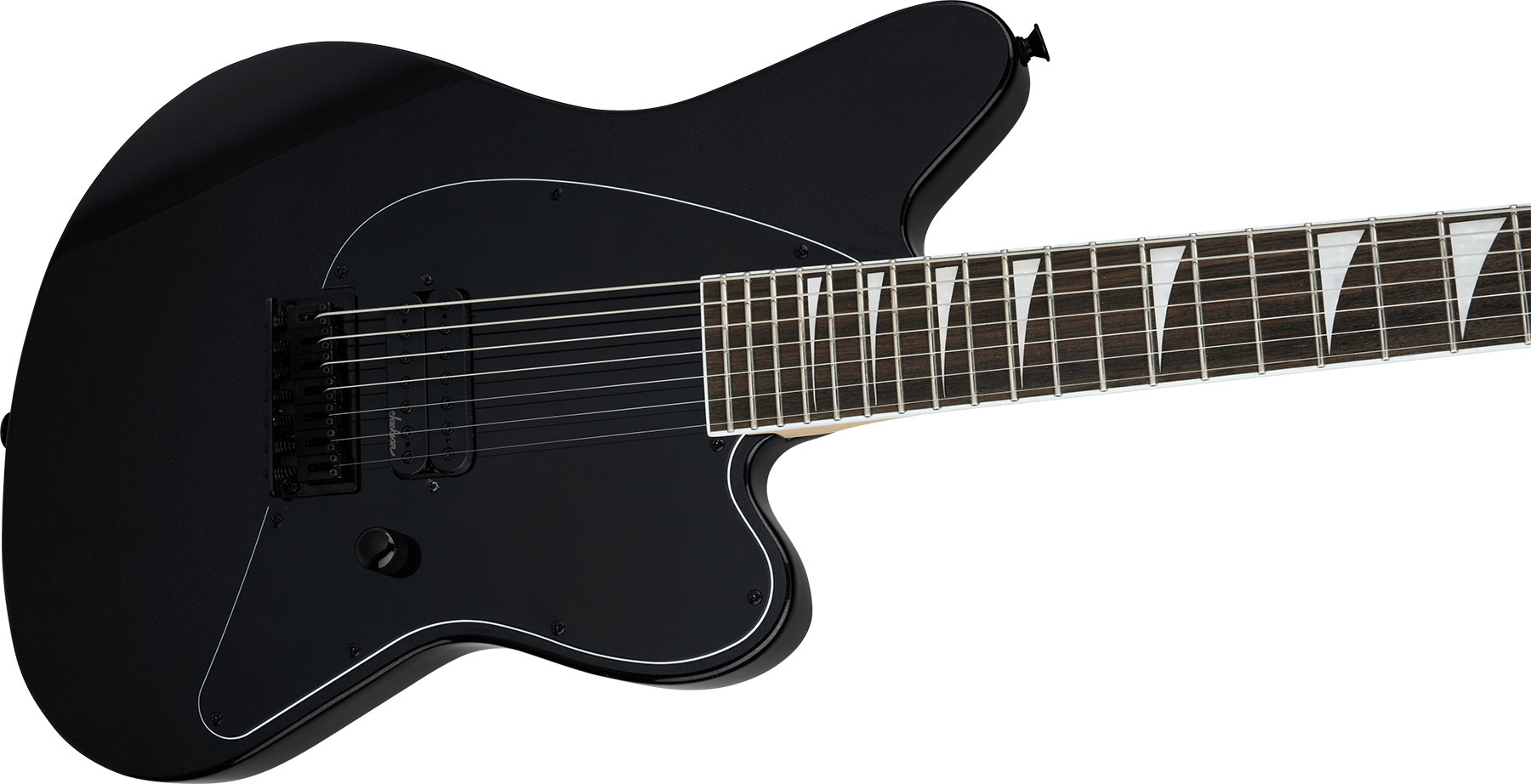 Jackson Surfcaster Sc Ht7 7c Baryton 1h Lau - Metallic Black - Bariton elektrische gitaar - Variation 2