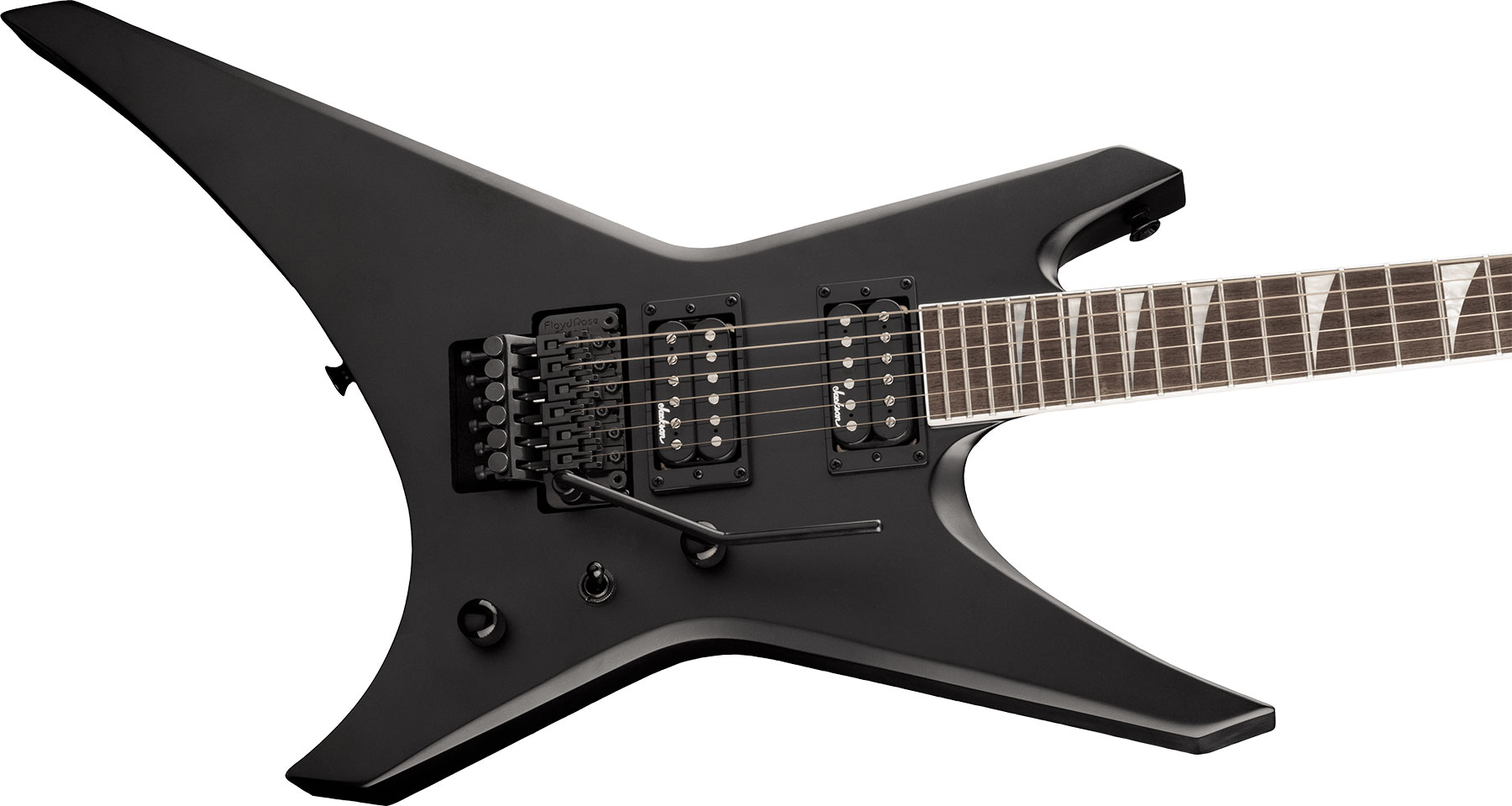 Jackson Warrior Wrx24 2h Fr Lau - Satin Black - Metalen elektrische gitaar - Variation 2