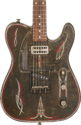 Televorm elektrische gitaar James trussart SteelCaster #21167 - Rust o matic pinstriped