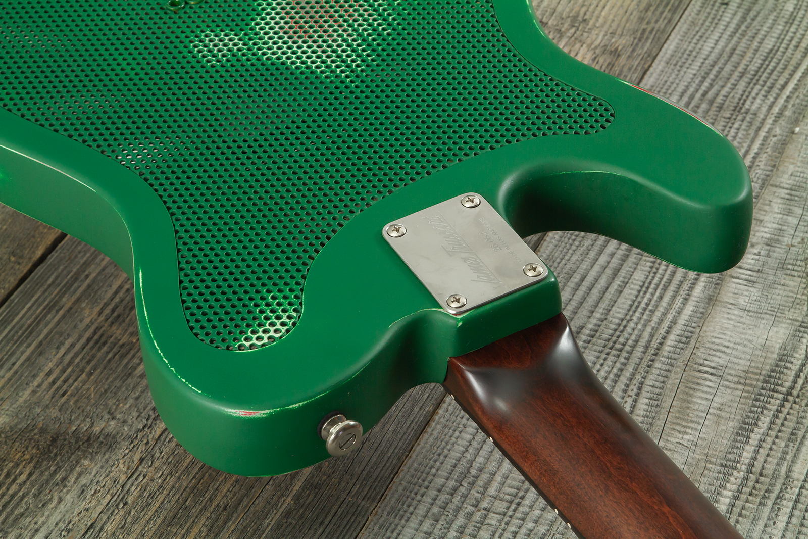 James Trussart Steelcaster Sh Ht Rw #26052 - Red Star Holey Gator Pickguard - Semi hollow elektriche gitaar - Variation 11