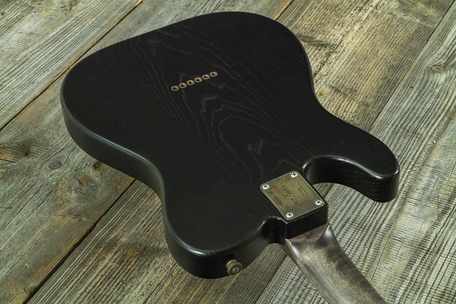 James Trussart Steeltopcaster Sh Ht Mn #26036 - Rust & Black Paisley Engraved - Televorm elektrische gitaar - Variation 8