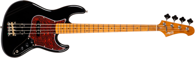 Jet Guitars Jjb300 Bk Mn - Black - Solid body elektrische bas - Main picture