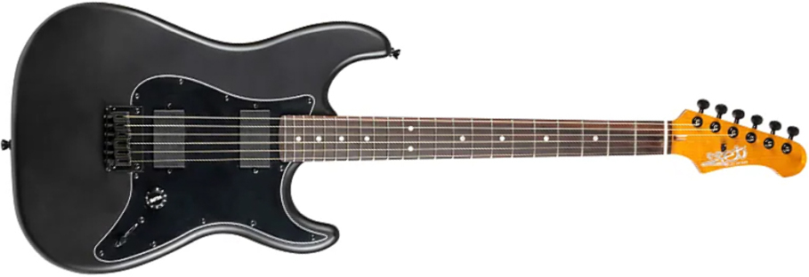 Jet Guitars Js400 Mbk 2h Ht Rw - Matt Black - Metalen elektrische gitaar - Main picture