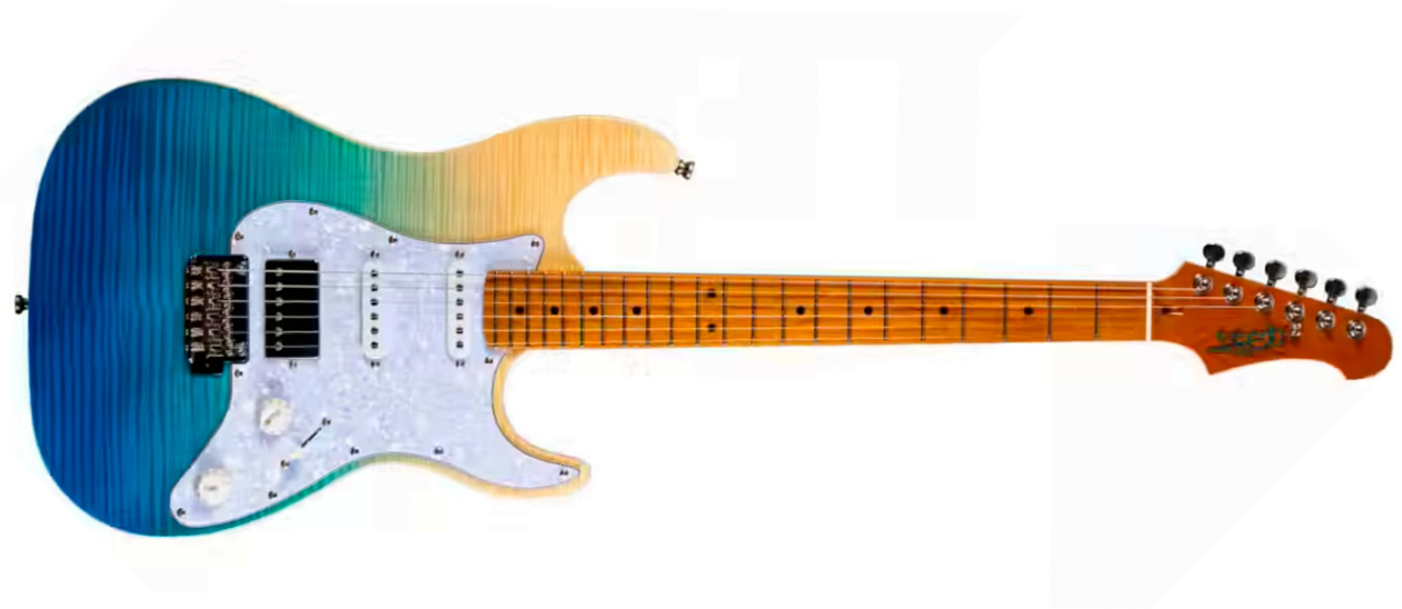 Jet Guitars Js450 Tbs Hss Trem Mn - Elektrische gitaar in Strat vorm - Main picture