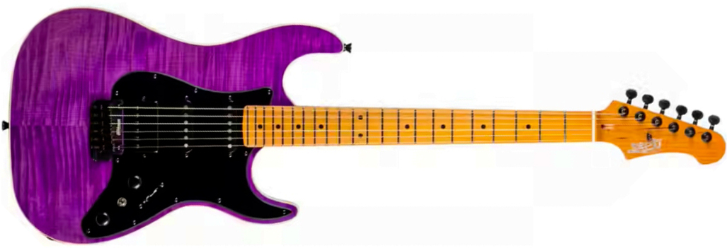 Jet Guitars Js600 Tpp Trem Hss Mn - Transparent Purple - Elektrische gitaar in Strat vorm - Main picture