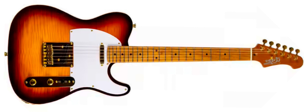 Jet Guitars Jt600 Bs G Hs Ht Gh Mn - Tobacco Burst - Televorm elektrische gitaar - Main picture
