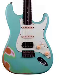 Elektrische gitaar in strat vorm Jet guitars JS-400 SFG RLC - Sea foam green relic