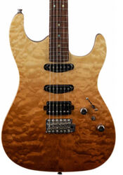 Elektrische gitaar in str-vorm Jet guitars Elite JS-45 - Fireburst Flame