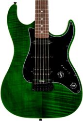 Elektrische gitaar in str-vorm Jet guitars JS-450 TGR - Transparent green