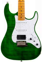 Elektrische gitaar in strat vorm Jet guitars JS-600 TGR - Transparent green