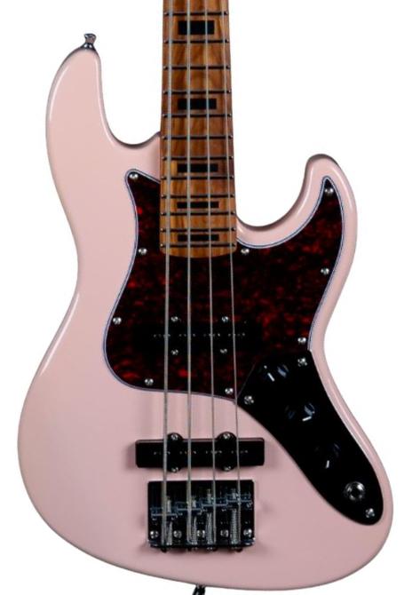 Elektrische reisbas Jet guitars JJB-300 Travel PK - Pink