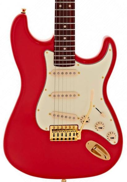 Elektrische gitaar in strat vorm Jet guitars JS-380 RD G - Red