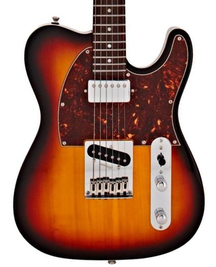 Televorm elektrische gitaar Jet guitars JT-350 SB R - Sunburst