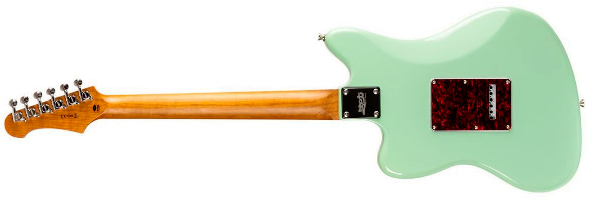 Jet Guitars Jj300 P90 Ow 2s Ht Mn - Sea Green - Retro-rock elektrische gitaar - Variation 1