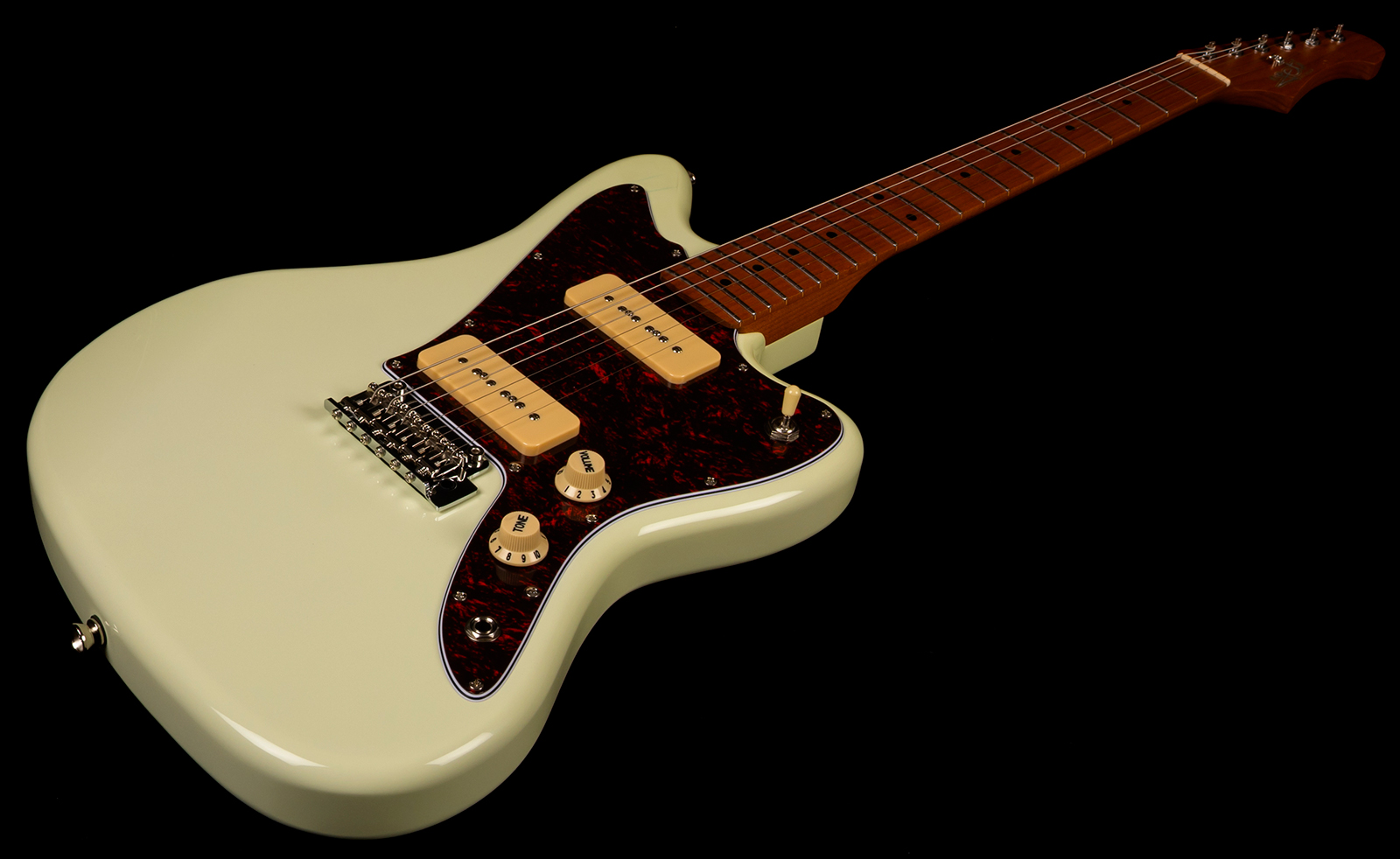 Jet Guitars Jj300 P90 Ow 2s Ht Mn - Olympic White - Retro-rock elektrische gitaar - Variation 2