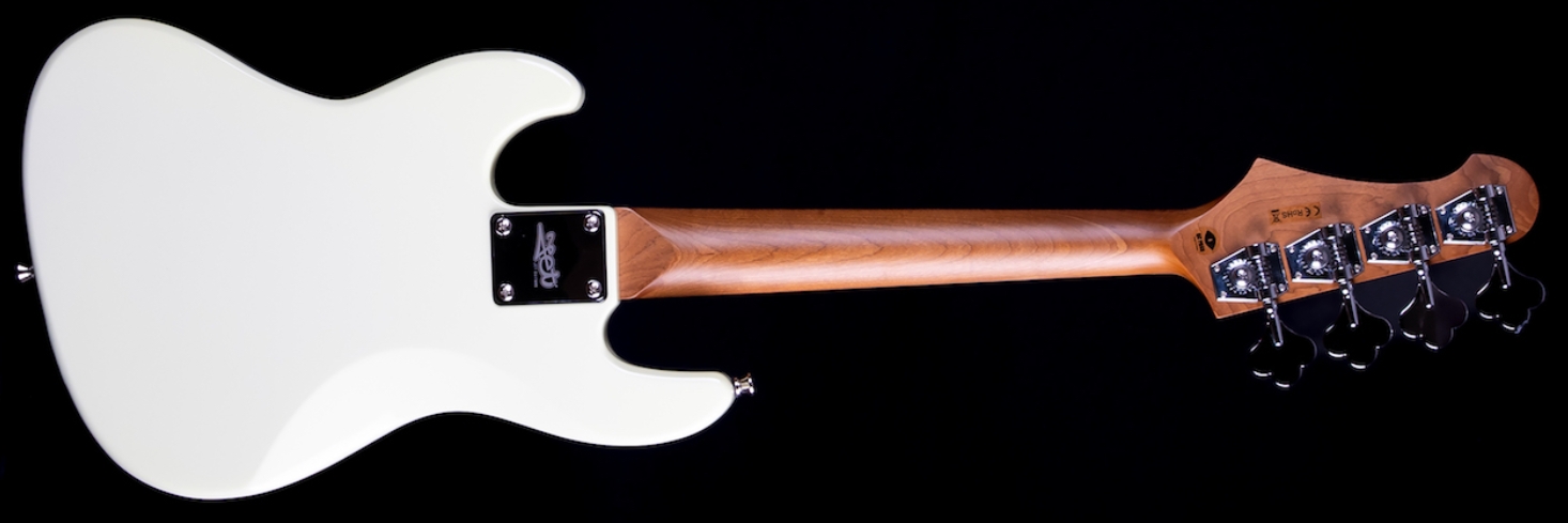 Jet Guitars Jjb300 Travel Ow Shsc Mn - Olympic White - Elektrische reisbas - Variation 1