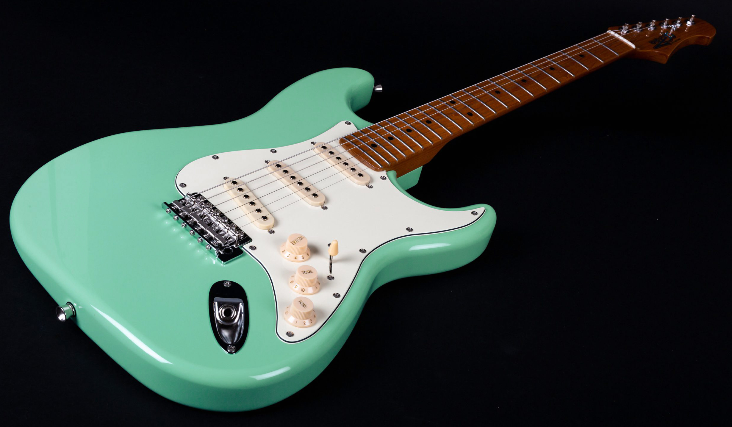 Jet Guitars Js300 Sfg Lh Gaucher  3s Trem Mn - Sea Foam Green - Elektrische gitaar in Strat vorm - Variation 2