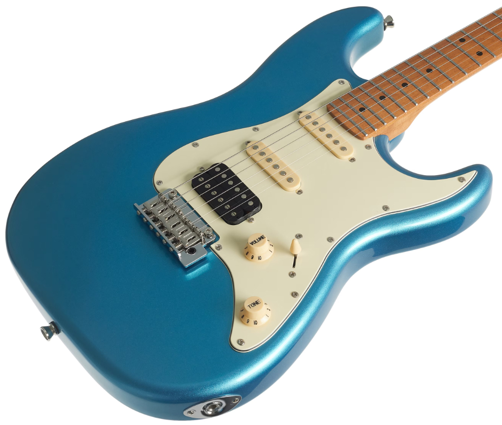 Jet Guitars Js400 Lpb Hss Trem Mn - Lake Placid Blue - Elektrische gitaar in Str-vorm - Variation 2