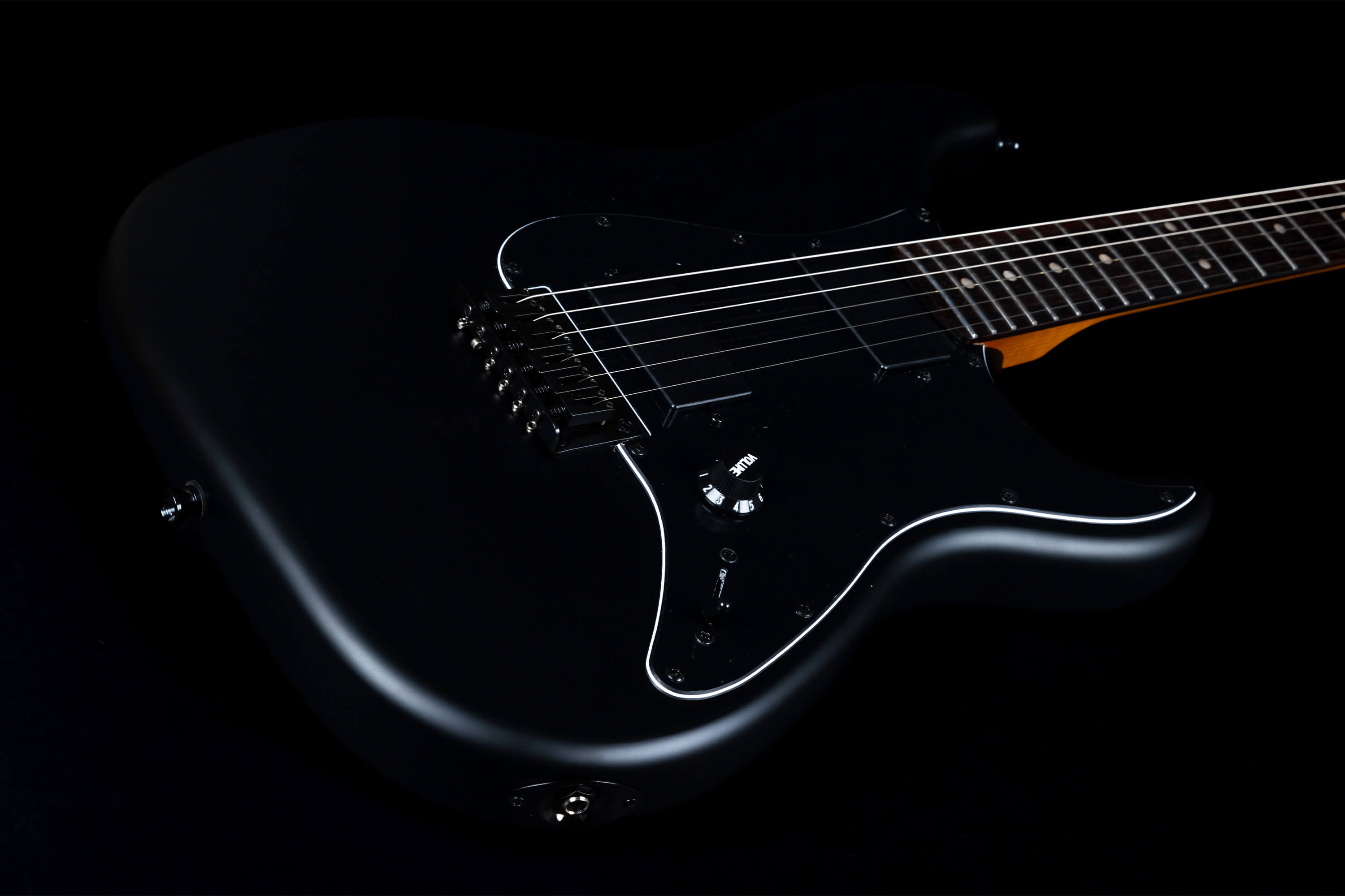 Jet Guitars Js400 Mbk 2h Ht Rw - Matt Black - Metalen elektrische gitaar - Variation 2