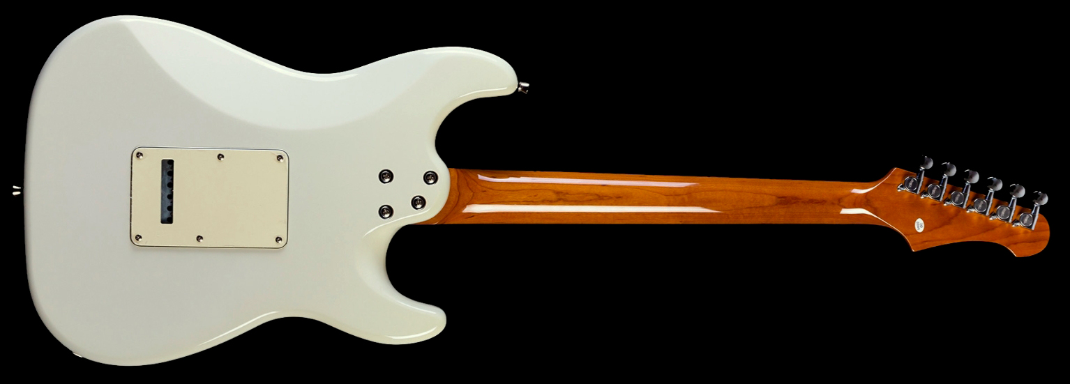 Jet Guitars Js400 Ow Lh Gaucher Hss Trem Mn - White - Elektrische gitaar in Strat vorm - Variation 1
