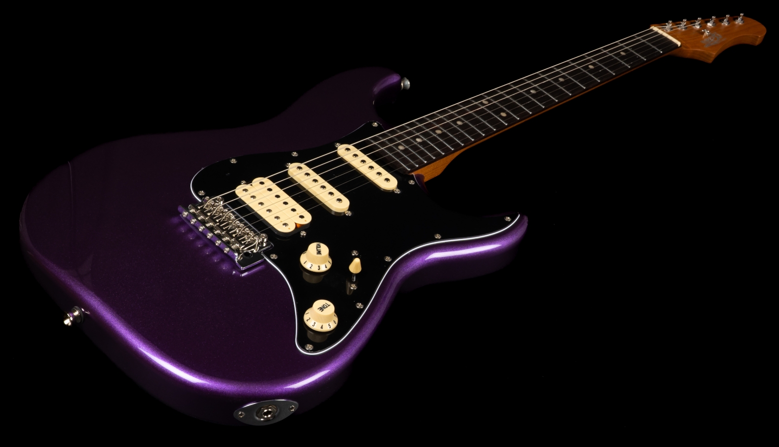 Jet Guitars Js400 Plm R Hss Trem Rw - Plum - Elektrische gitaar in Strat vorm - Variation 2
