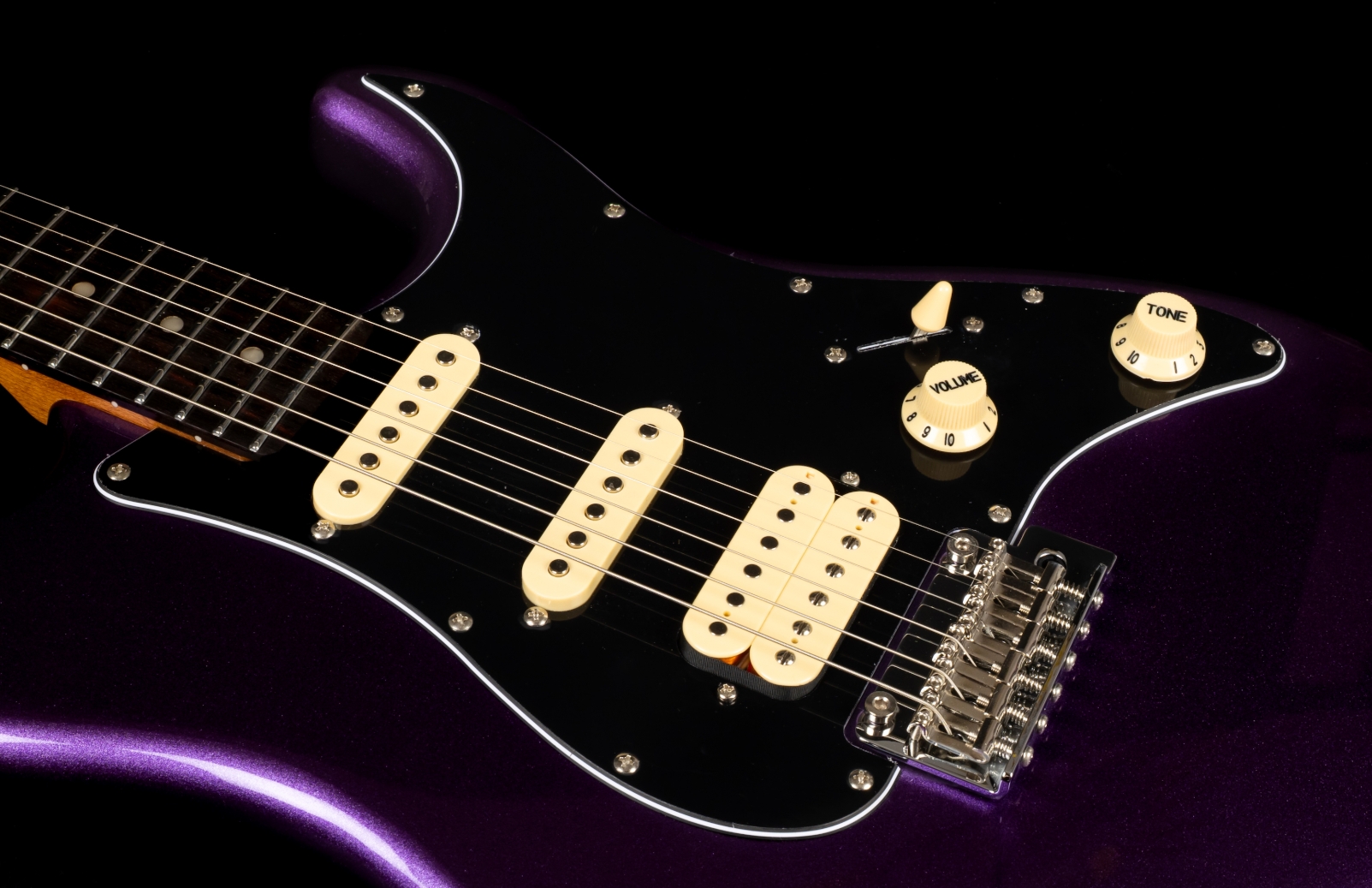Jet Guitars Js400 Plm R Hss Trem Rw - Plum - Elektrische gitaar in Strat vorm - Variation 3