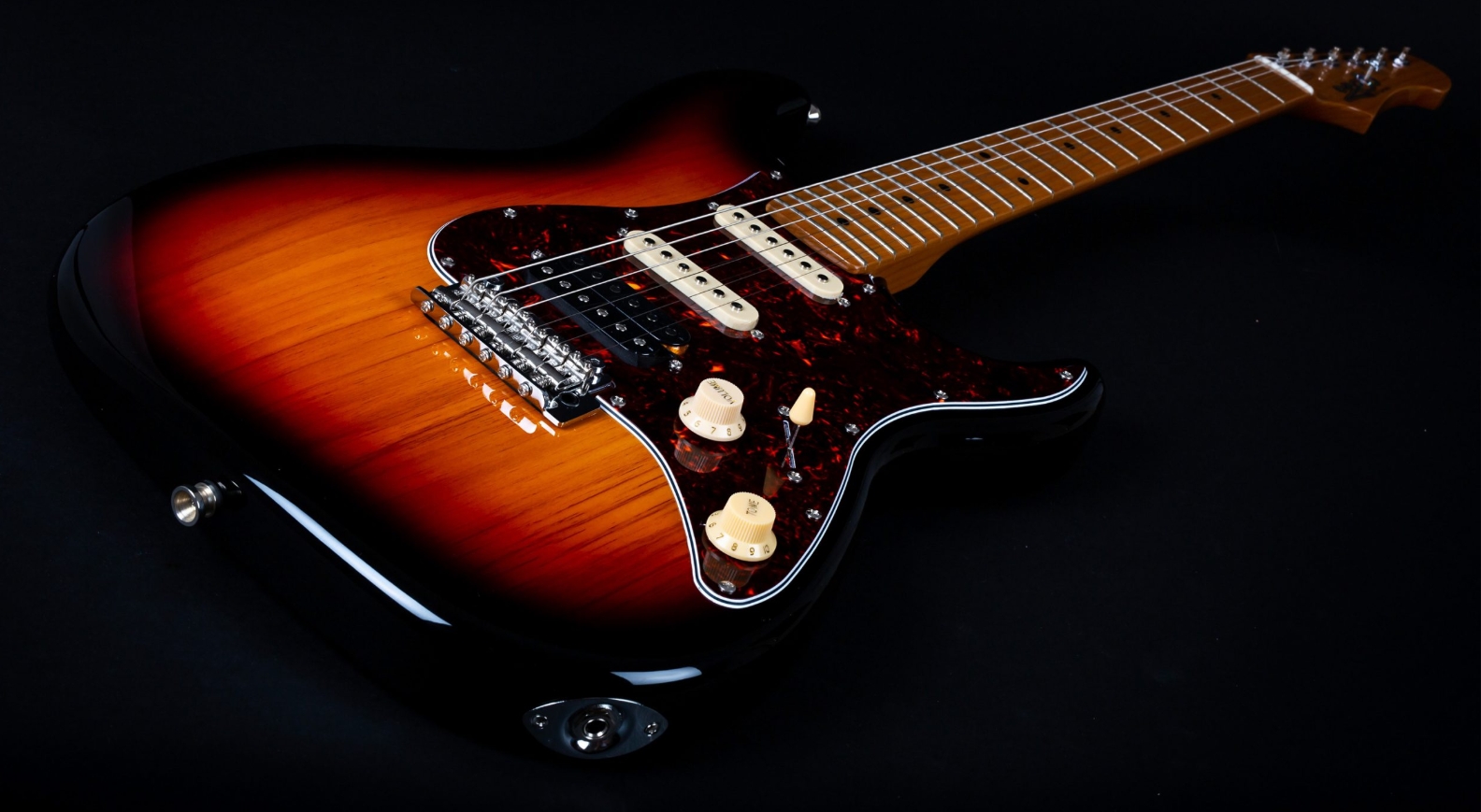 Jet Guitars Js400 Sb Hss Trem Mn - Sunburst - Elektrische gitaar in Strat vorm - Variation 2