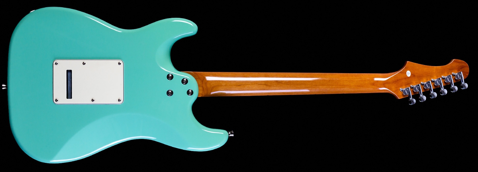 Jet Guitars Js400 Sg Lh Gaucher Hss Trem Mn - Sea Foam Green - Elektrische gitaar in Strat vorm - Variation 1