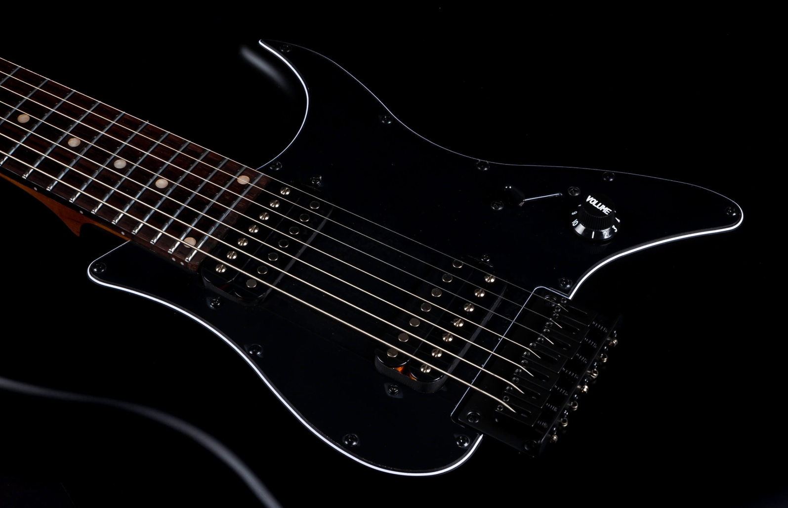 Jet Guitars Js407 Mbk 7c Baryton 2h Ht Rw - Matt Black - Bariton elektrische gitaar - Variation 3