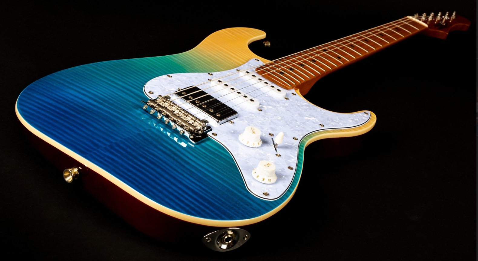 Jet Guitars Js450 Tbs Hss Trem Mn - Elektrische gitaar in Strat vorm - Variation 2