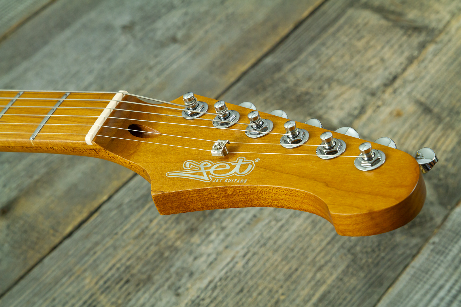 Jet Guitars Js480 Db Ltd Hss Trem Mn - Daytona Blue - Elektrische gitaar in Strat vorm - Variation 6