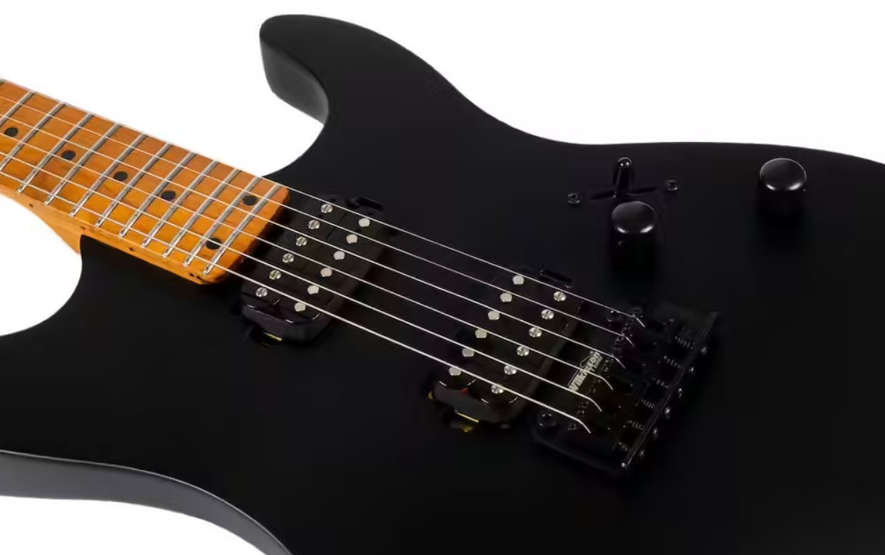 Jet Guitars Js500 Mbk 2h Trem Mn - Matt Black - Elektrische gitaar in Strat vorm - Variation 3