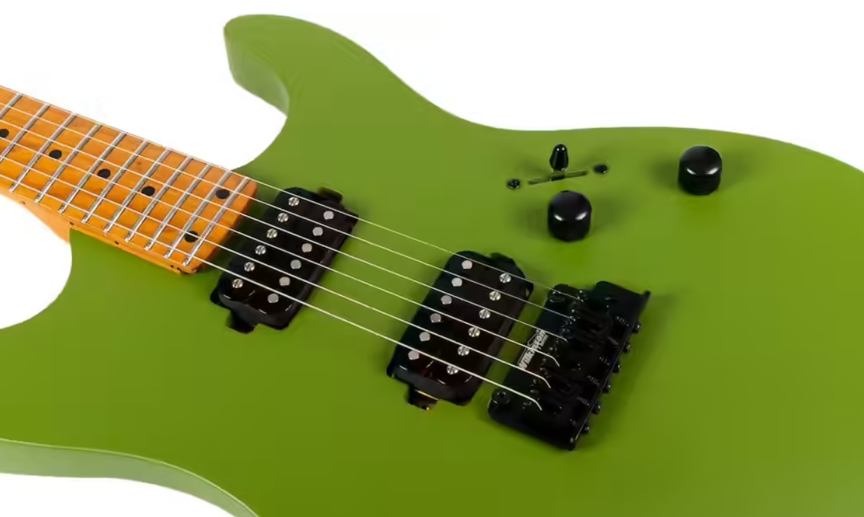 Jet Guitars Js500 Mgr 2h Trem Mn - Matt Green - Elektrische gitaar in Strat vorm - Variation 2