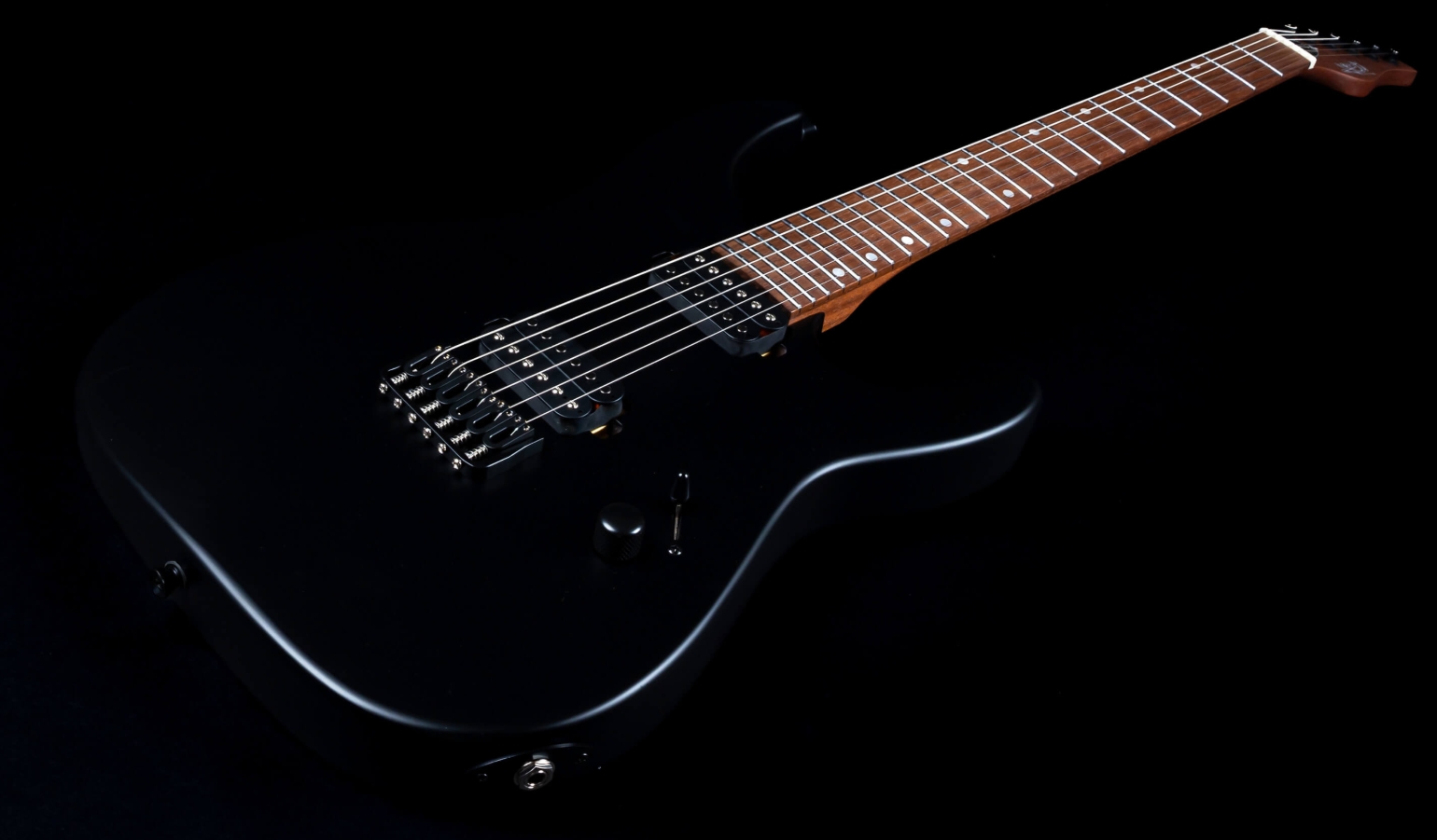 Jet Guitars Js501 Stygian 2h Ht Rw - Satin Black - Elektrische gitaar in Strat vorm - Variation 3