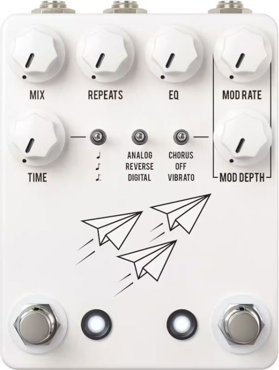 Jhs Flight Delay White - Reverb/delay/echo effect pedaal - Main picture