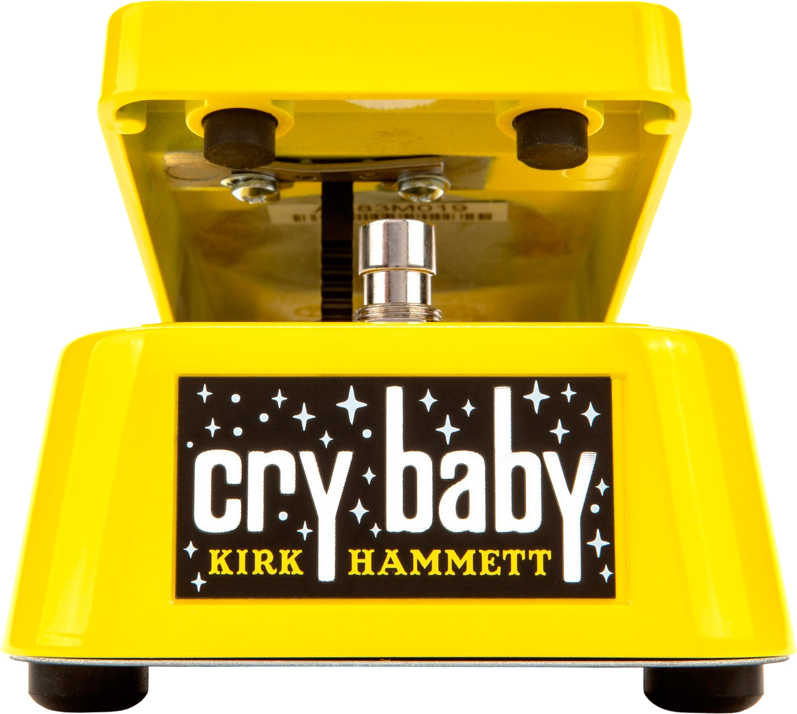 Jim Dunlop Kirk Hammett Cry Baby Wah Kh95y Signature Yellow Sparkle Edition - Wah/filter effectpedaal - Main picture